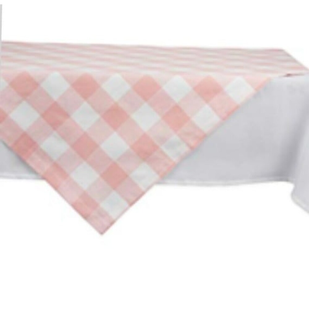 DII Buffalo Check Collection Classic Farmhouse Tablecloth Table Topper 40”x 40”